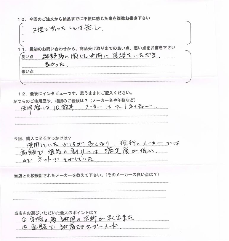 初めての白髪かつら 初めての白髪かつら