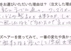 ほぼ真っ白のかつら80代（静岡県）