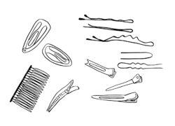 かつらの装着方法（ピンについて）