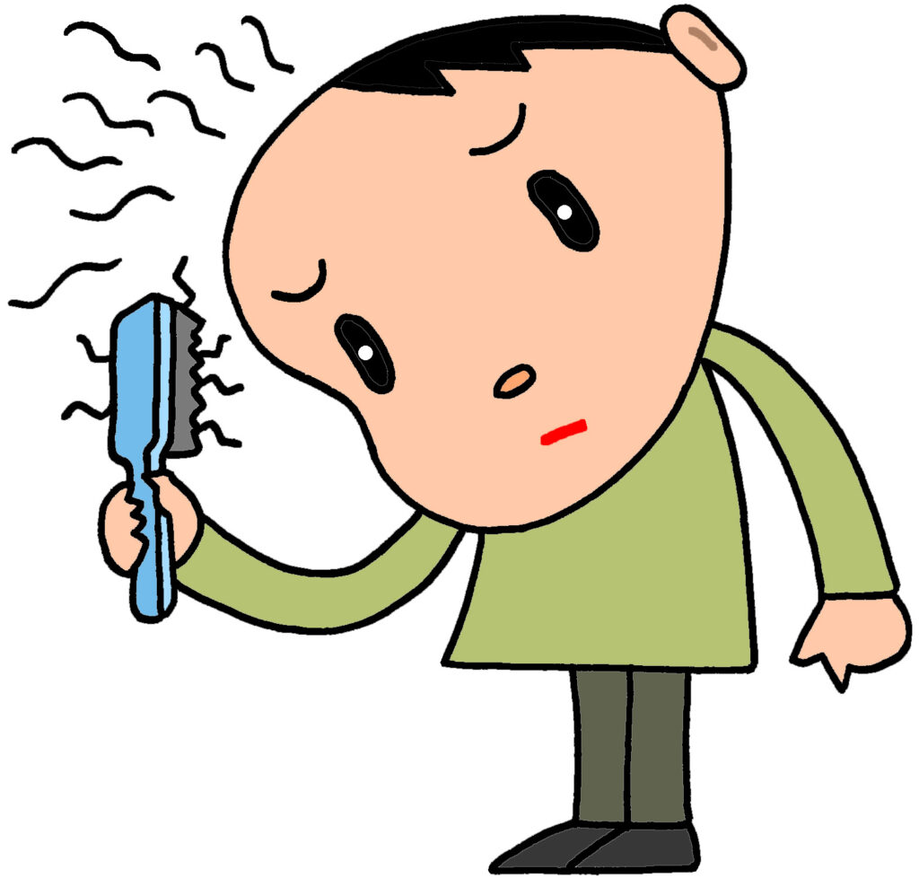 以前から少しづつ抜け毛が増えていたのですが、かつらは高い物だというイメージやバレたくないという気持ちが有り、そのまま過ごしていました。