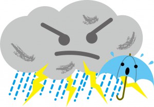 夕立、にわか雨