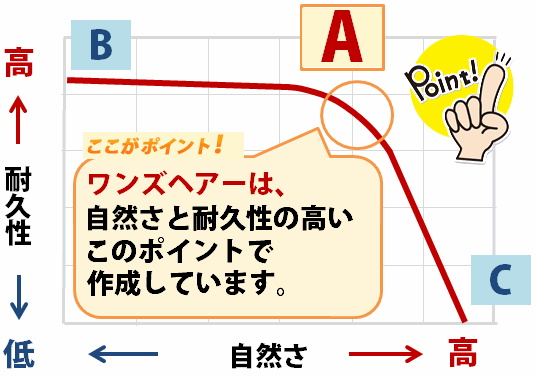 かつらの最適ポイント